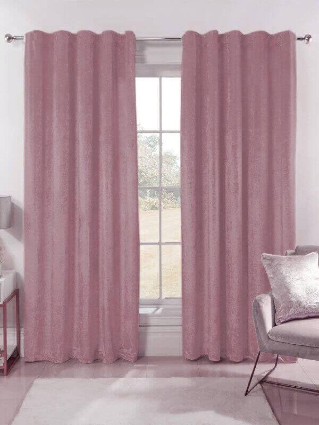 Κουρτίνα Blackout-Συσκότισης Σάπιο Μήλο Luxury Velour με Τρέσα Γαρύφαλλο 290x280 | Γαρύφαλλο - Λευκά Είδη